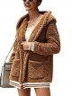 Womens Fleece Hooded Coat Winter Over