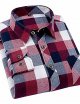 Men's Casual Plaid Button Down Shirt