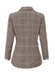 Women's Jacket Regular Houndstooth Daily Basic Red Gray