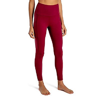 soft high waist Women's yoga leggings capris with 2 side pockets