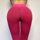 Women's High Waist Yoga Pants Ruched Butt Lifting Leggings Tummy Control Butt Lift 4 Way Stretch Pink Nylon Spandex Fitness Gym Workout Running Sports Activewear High Elasticity Skinny / Quick Dry