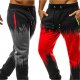 Men's High Waist Yoga Pants Harem Pants / Trousers Breathable Red Dark Gray Light gray Cotton Gym Workout Running Fitness Sports Activewear Stretchy